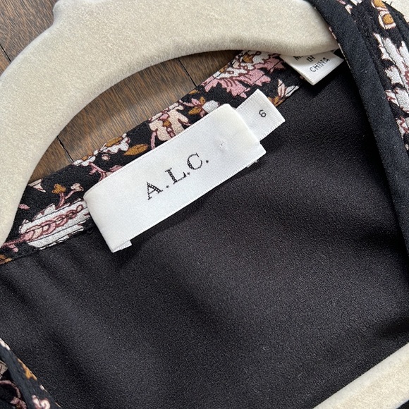 ALC Silk Floral Mini Dress - Picture 5 of 6